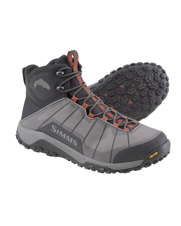 Simms Flyweight Vibram Wading Boots - Steel Grey, Mens