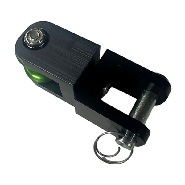 Tornado Swivel Block 2:1 Pulley - Black/Silver/Green