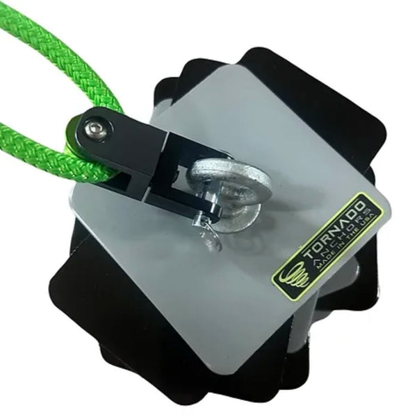 Tornado Swivel Block 2:1 Pulley - Black/Silver/Green