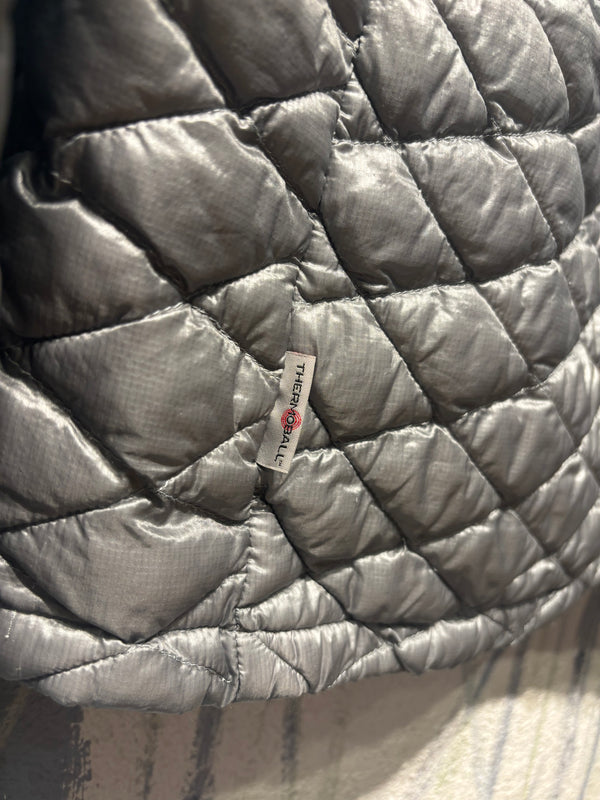 The North Face ThermoBall Full Zip Puffy Jacket - Grey, Womens Large