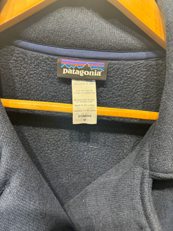 Patagonia Better Sweater Peacoat Coat - Navy, Womens Medium