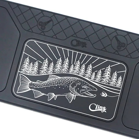 Cling Boat Bar Mag Grab Magnetic Fly Patch - Swinging Steelhead