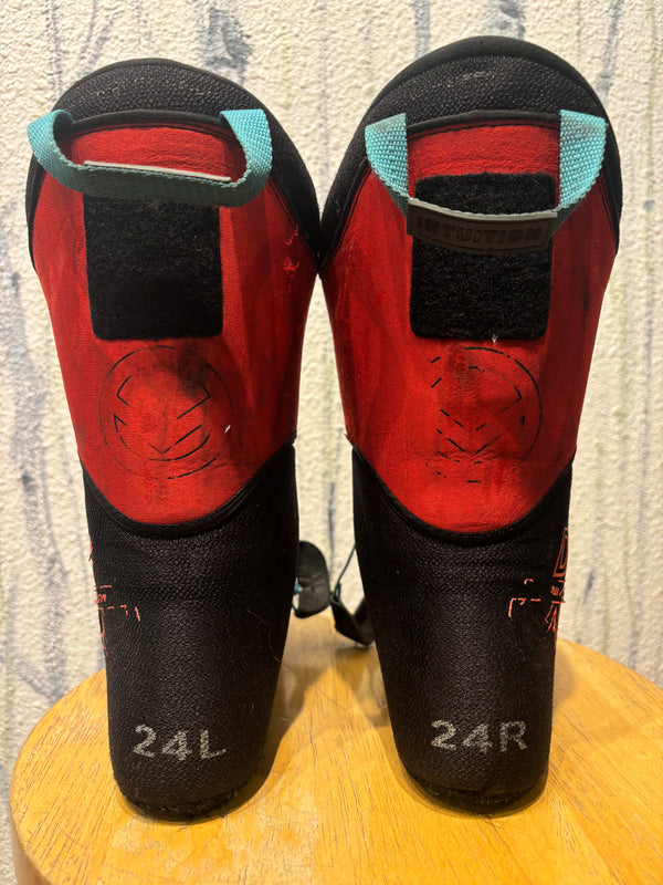 DFP HD Custom Ski Boot Liners - Red/Black, Mondopoint 24