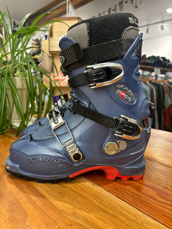 Scarpa Magic Alpine Touring Ski Boots - Blue, Mondo Point 23.5