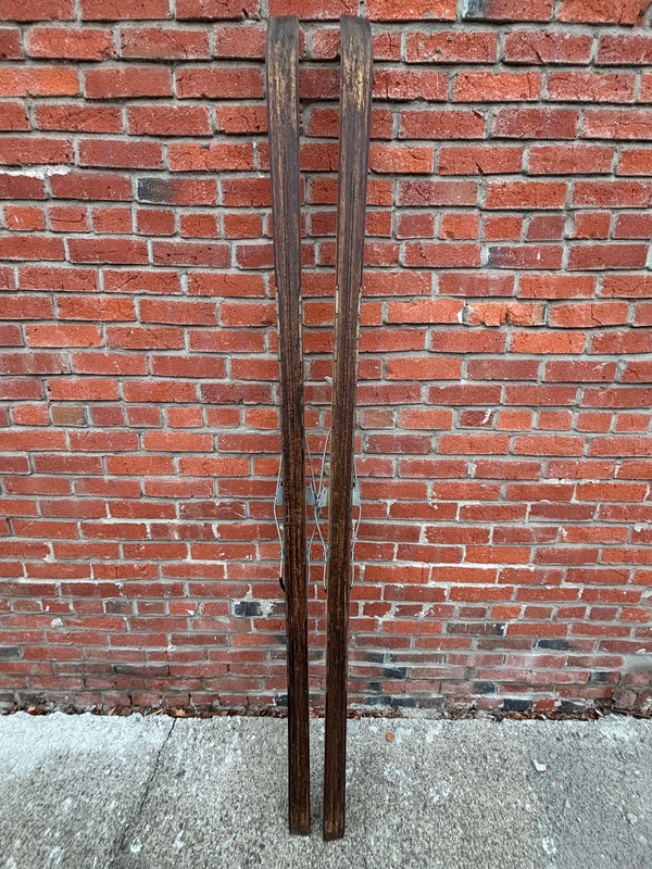 Bonna Vintage Cross Country Telemark Skis - Wood, 210 cm