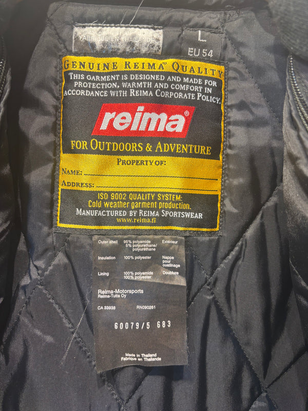 Reima Warrior Snowmobile Motorsports Jacket - Black, Mens Large