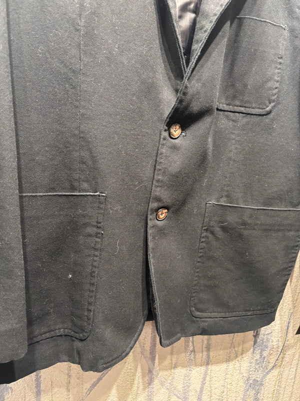 Duluth Trading Co. Canvas Blazer Coat - Black, Mens X Large