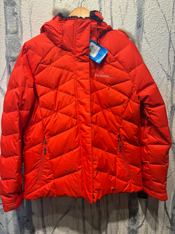 Columbia Lay D Down II Puffy Coat Ski Jacket - Red, Women’s Large