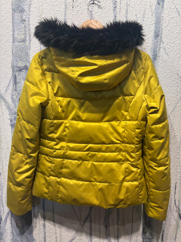 Obermeyer Faux Fur Puffy Coat - Yellow, Women’s 8