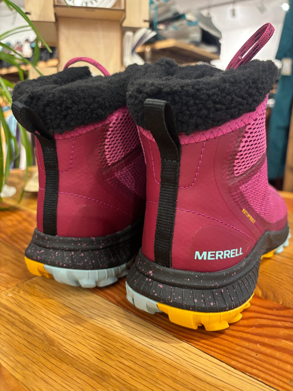 Merrell Bravada Knit Bluff PLR WP Hiking Snow Boots - Pink, Womens 10