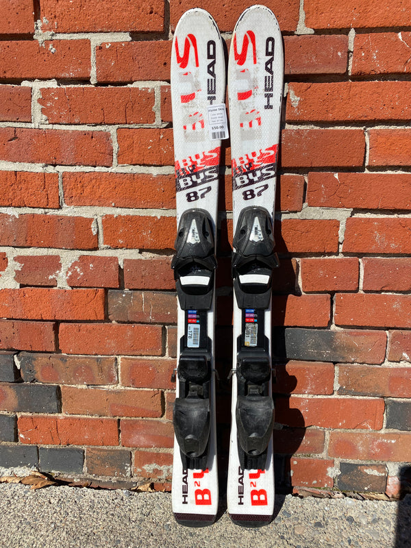 Head BYS Alpine Skis with Synpro Bindings- White, 87 cm